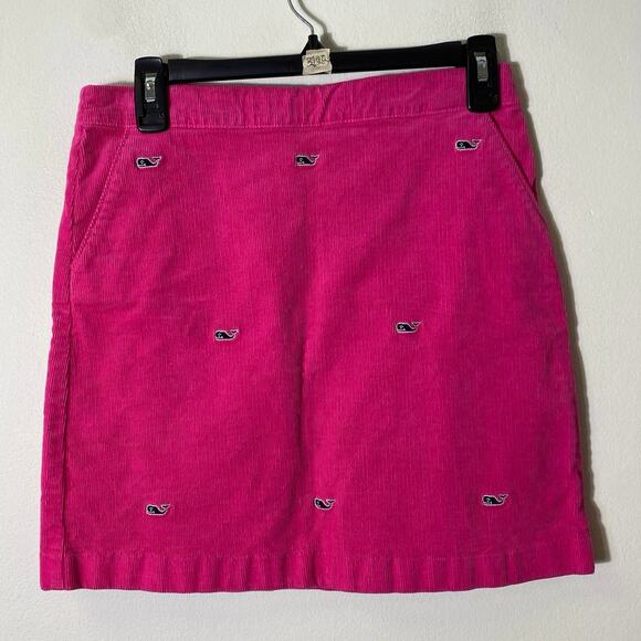 Girl's Vineyard Vines Hot Pink Corduroy Mini Skirt Sz 14 - Picture 1 of 3
